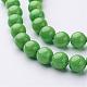 Chapelets de perles rondes en jade de Mashan naturelle G-D263-10mm-XS17-2
