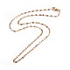 304 Stainless Steel Cable Chain Necklaces X-NJEW-F265-A-G-1