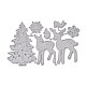 Weihnachtsbaum Elch Kohlenstoffstahl Schneidwerkzeuge Schablonen DIY-M003-10-1