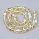 Chapelets de perles en pierre de lune synthétique G-S283-8mm-14A-2