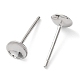 Accessoires pour boucles d'oreilles en argent sterling rhodié 925 STER-E068-02C-P-2