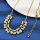Латунные микропаве прозрачные кубические цирконии фруктовые нагрудники ожерелья NJEW-F342-01B-G-3