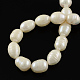 Grado de hebras de perlas de agua dulce cultivadas naturales A23WH011-2