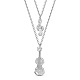 Многоярусные ожерелья Shegrace из стерлингового серебра с родиевым покрытием JN895A-1