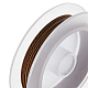 Benecreat3連売り銅クラフトワイヤー  長持ちメッキ  ツイストラウンド  アンティークブロンズ  20ゲージ  0.8mm  約10m /ロール CWIR-BC0008-0.8mm-AB-2