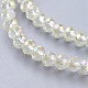 Electroplate Glass Beads Strands EGLA-D020-3x2mm-70-3