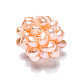 Perle di perle d'acqua dolce coltivate naturali rotonde PEAR-N020-04B-2