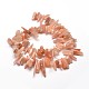 Natural Sunstone Chip Beads Strands G-E271-25-2