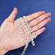 Blume abs Kunststoffimitation Perlen Perlenbesatz Girlandenstränge CHAC-R001-01-4