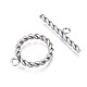 201 Stainless Steel Toggle Clasps STAS-N087-34P-2