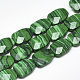 Synthetic Malachite Beads Strands G-T122-01Q-1