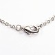 Iron Chain with Polymer Clay Rhinestone Pendant Necklaces and Ball Stud Earrings Jewelry Sets SJEW-L396-03B-3