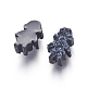 Imitation Druzy Gemstone Resin Beads RESI-L026-J02-2