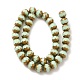 Chapelets de perles en verre opaque de couleur unie GLAA-G098-02A-2
