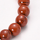 Pulseras del estiramiento de jaspe rojo de abalorios naturales BJEW-Q692-19-10mm-2
