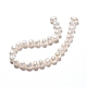 Fili di perle di perle d'acqua dolce coltivate naturali PEAR-I004-08A-4