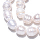 Hebras de perlas de agua dulce cultivadas naturales PEAR-N012-11B-3