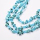 Synthetic Turquoise and Glass Seed Beads Tiered Necklaces NJEW-K100-05E-2