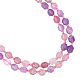 ARRICRAFT Natural Rutilated Quartz & Strawberry Quartz Beads Strands G-AR0003-26-1