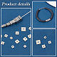 Pandahall Elite 400 pièces 4 styles 304 perles d'espacement en acier inoxydable STAS-PH0019-77-4