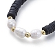 Verstellbare geflochtene Perlenarmbänder aus Nylonfaden BJEW-JB05124-04-2