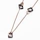 304 Stainless Steel Pendant Necklaces NJEW-H459-05RG-1