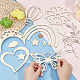 Незавершенный набор для украшения стен из древесной щепы DIY-WH0430-950-3