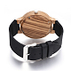 Montres-bracelets en bois de zebrano WACH-H036-07-4