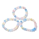 Gefärbte natürliche Jade Perlen Stretch-Armbänder BJEW-G633-B-21-5