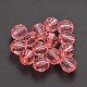 Faceted Transparent Acrylic Round Beads DB6MMC60-1
