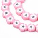 Chapelets de perle en pâte polymère manuel CLAY-S096-042D-3