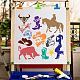 Plastica per animali domestici scava fuori modelli di stencil per pittura DIY-WH0244-282-5