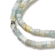 Brins de perles d'amazonite de fleurs naturelles G-B064-A35-4