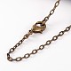 Brass Cable Chain Necklaces NJEW-JN01537-01-2