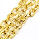 Fashionable 304 Stainless Steel Twisted Grain Cable Chain Necklaces STAS-A028-N077G-2