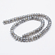 Chapelets de perles en agate naturelle électrolytique G-G750-02A-5x8mm-2