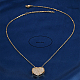 Ожерелья с подвеской в виде сердца из латуни с микропаве и кубическим цирконием для женщин RK4443-1-3