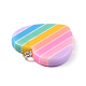 Ciondoli in resina cuore arcobaleno CRES-O003-02-3