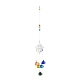 Cristales candelabro suncatchers prismas chakra colgante colgante AJEW-Q142-05-3