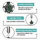 SUPERFINDINGS 12pcs Sea Turtle Emerald Rhinestone Charm for Bracelet Silver Tortoise Crystal Pendent Cute Sea Animal Alloy Dangle Charm for Earring Phone Charm DIY Jewelry Making Hole 4.8mm FIND-FH0006-27-4