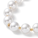 Collar de cuentas graduadas con perlas de plástico NJEW-F317-03G-2