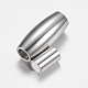 304 Stainless Steel Magnetic Clasps with Glue-in Ends STAS-F149-05P-3