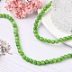 Chapelets de perles rondes en jade de Mashan naturelle G-D263-6mm-XS17-5