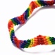 Pulsera del orgullo del arco iris BJEW-F419-11-2