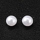 Sin agujero abs imitación de perlas de plástico redondo perlas MACR-F033-2mm-24-4
