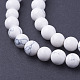 Synthetic Howlite Beads Strands G-E110-6mm-5-3