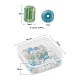 50 pièces 5 couleurs brins de perles de verre galvanoplastie transparentes EGLA-YW0001-36-3