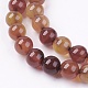 Natural Agate Bead Strands G-R173-8mm-05-3