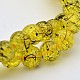 Drawbench Crackle Glass Round Bead Strands G-L276-01-2