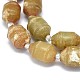 Naturelles perles de jade Xiuyan brins G-F604-17A-3